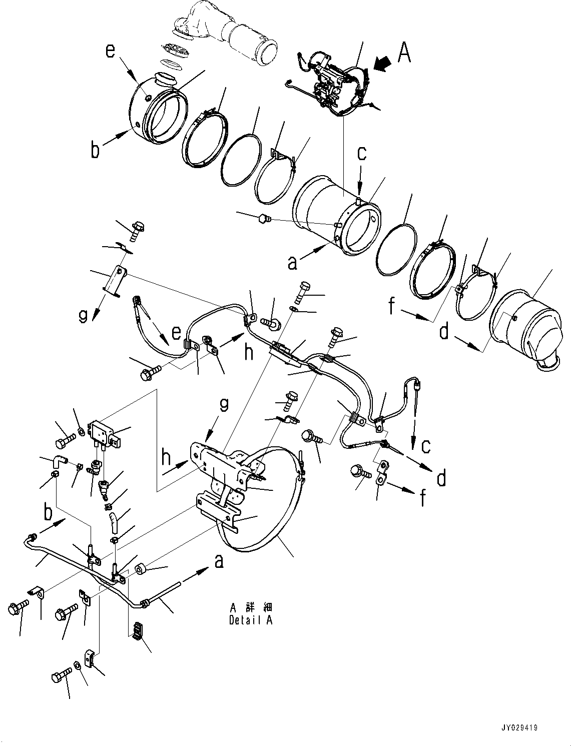 Engines Komatsu / SAA6D114E-6C S/N 26903969-UP (For HB365LC-3)(PC00028U) / Komatsu Diesel Particulate Filter (KDPF) and SCR Assembly, Komatsu Diesel Particulate Filter (KDPF)(A025001 : B9999-505001)