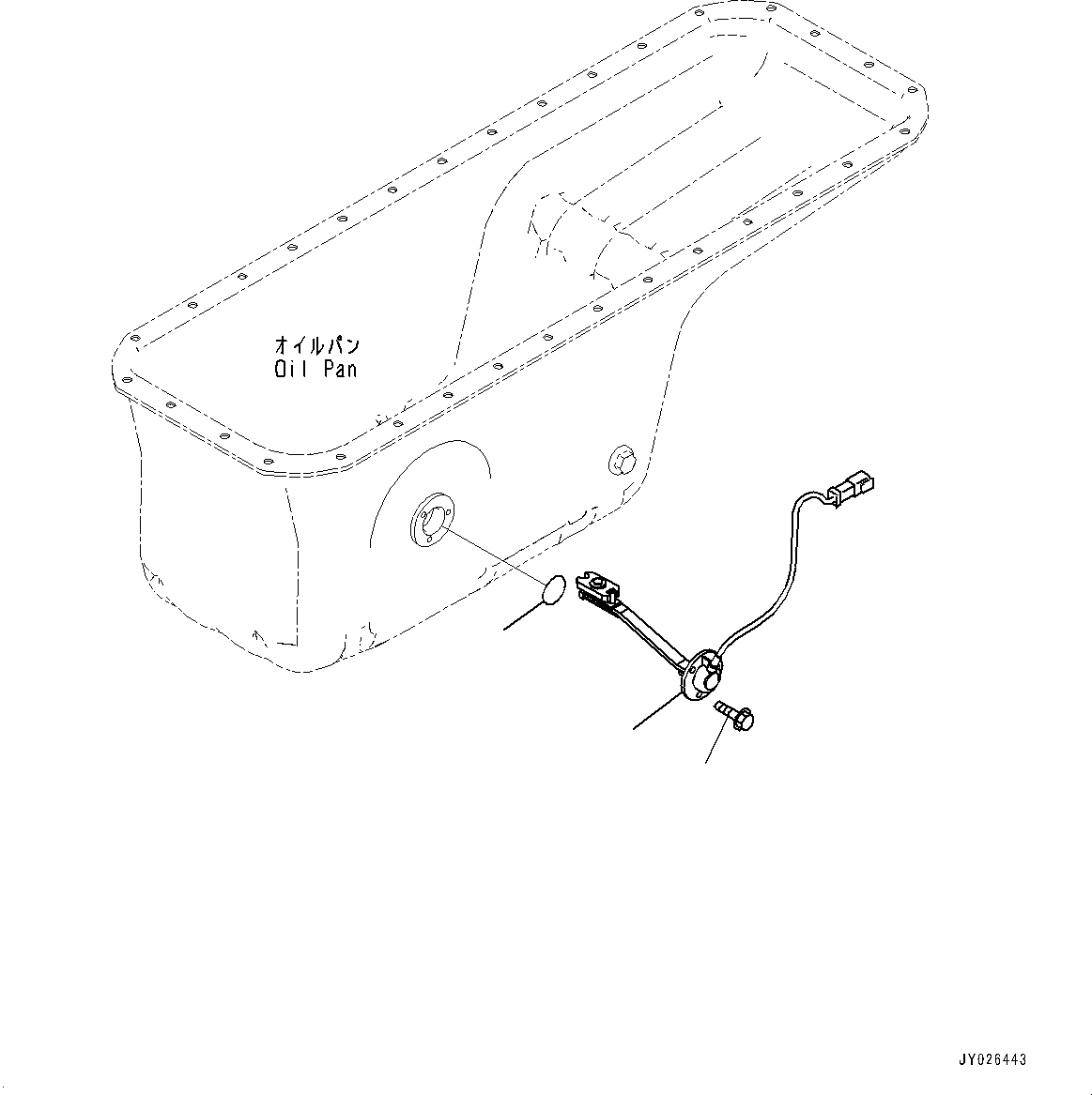 Engines Komatsu / SAA6D114E-6C S/N 26903969-UP (For HB365LC-3)(PC00028U) / Engine Oil Level Sensor(B010001 : ASD00-001001)