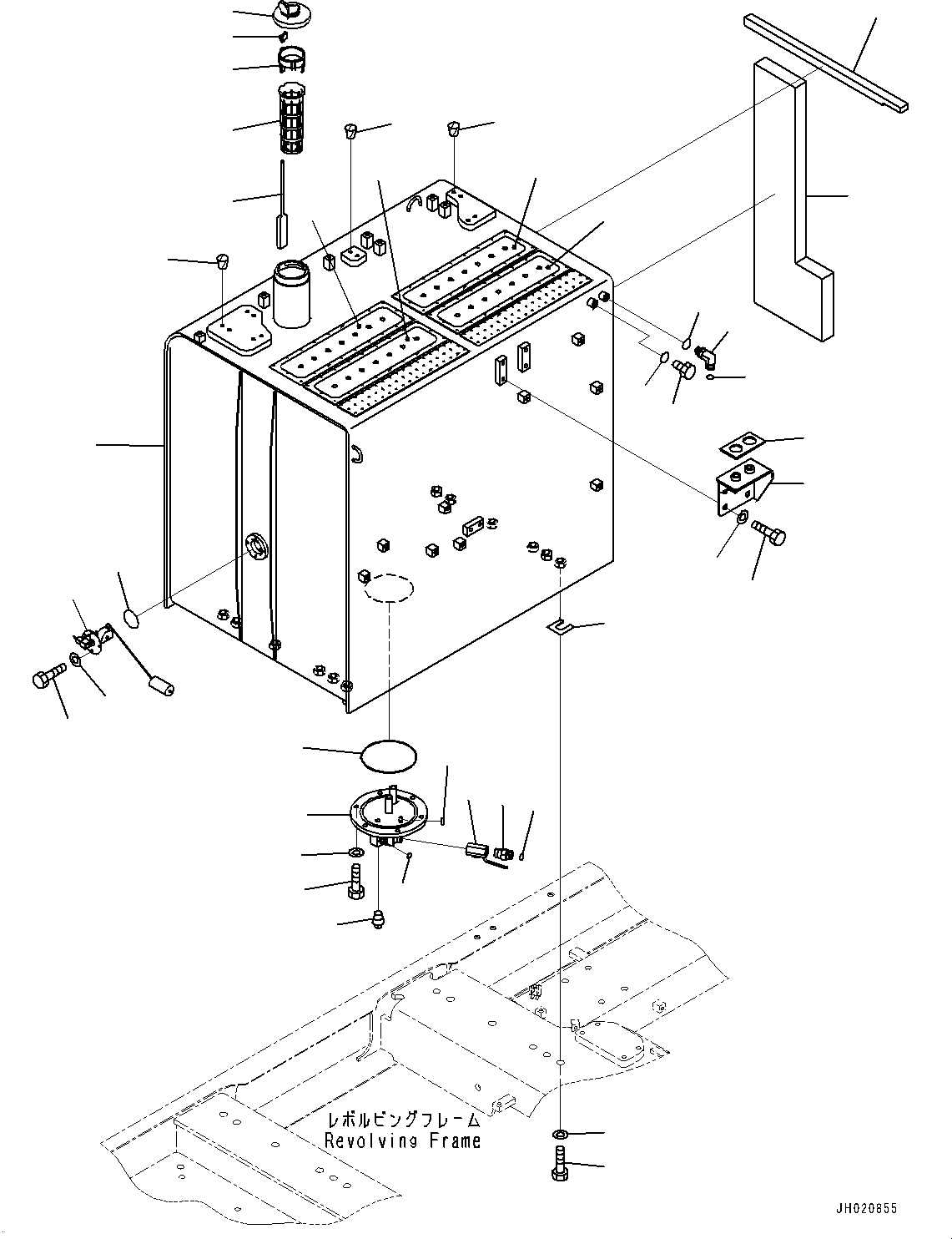 Excavators Komatsu / PC700LC-11 S/N 80013-UP(PC00032U) / Fuel Tank(D001001 : D0100-001001)