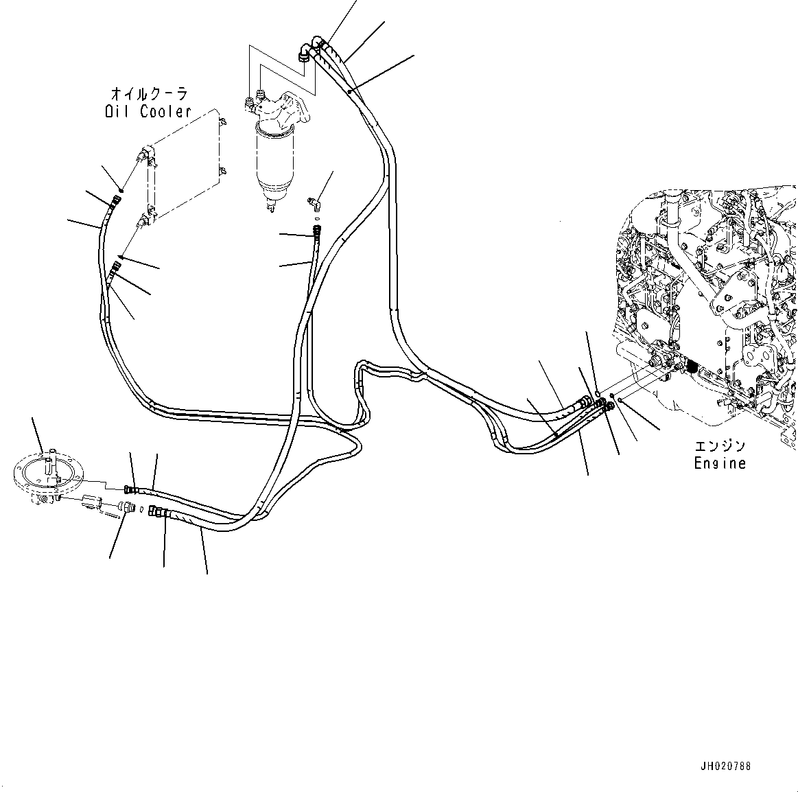 Komatsu parts book diagram for PC700LC-11 S/N 80013-UP: FUEL PIPING, HOSE