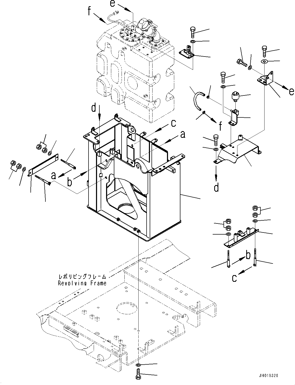 Excavators Komatsu / PC700LC-11 S/N 80013-UP(PC00032U) / DEF Tank, DEF Tank Frame(D003003 : D0500-001003)