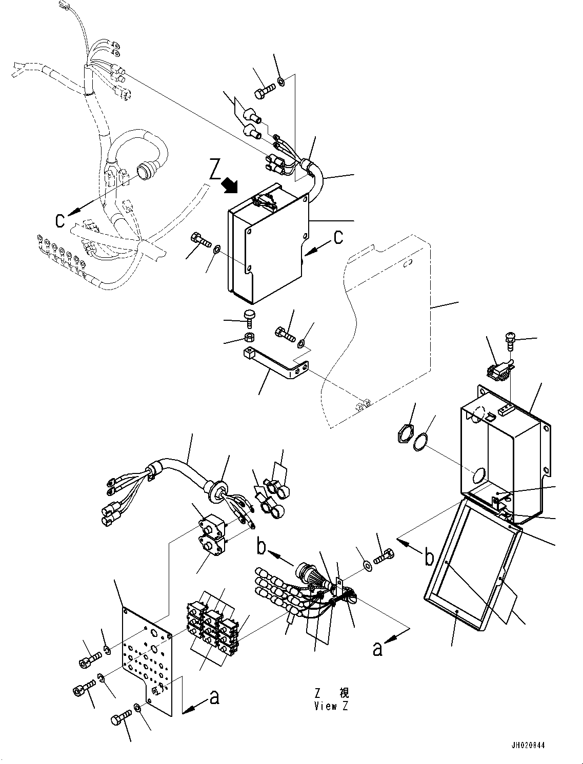 Komatsu parts book diagram for PC700LC-11 S/N 80013-UP: ELECTRIC WIRING HARNESS, CIRCUIT BREAKER