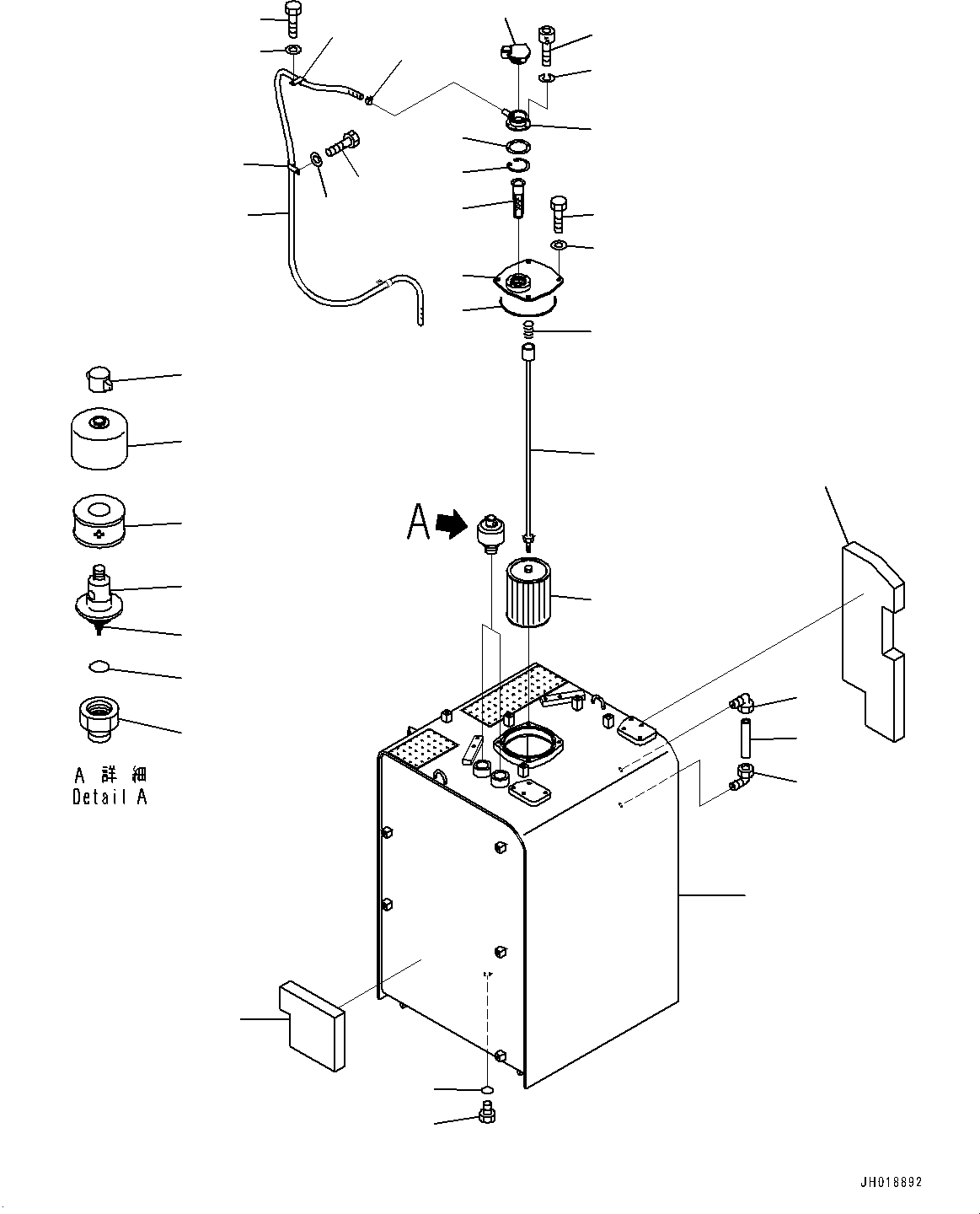 Excavators Komatsu / PC700LC-11 S/N 80013-UP(PC00032U) / Hydraulic Tank, Tank(H001001 : H0110-001001)