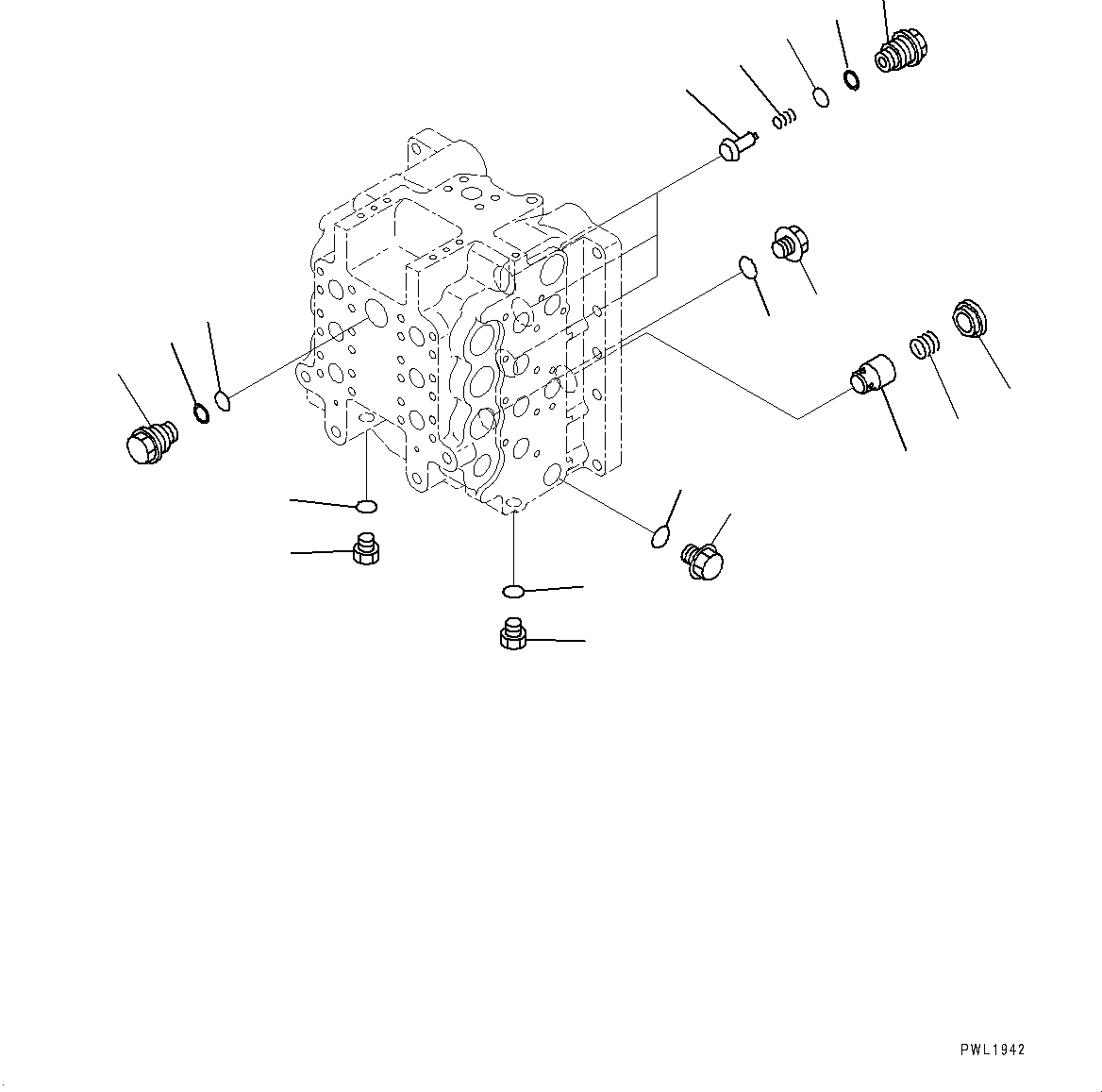 Excavators Komatsu / PC700LC-11 S/N 80013-UP(PC00032U) / Control Valve, 9-Spool, Inner Parts (6/8)(H002006 : H0120-001006)