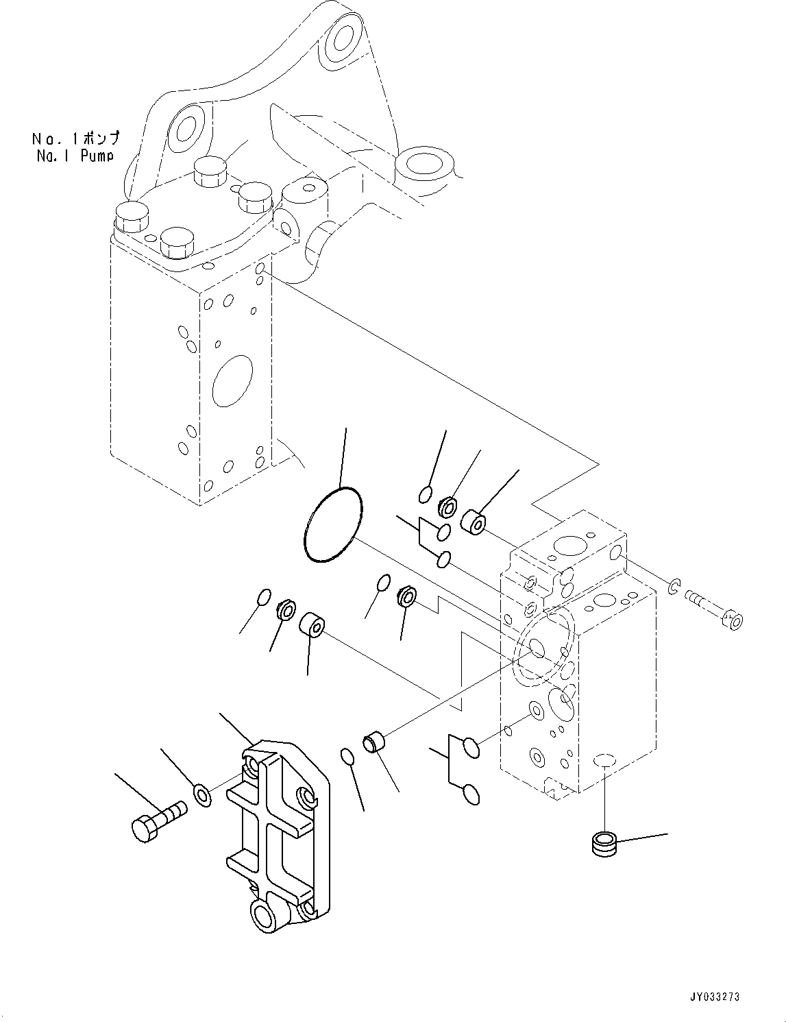 Excavators Komatsu / PC700LC-11 S/N 80013-UP(PC00032U) / NO.1 Pump, Inner Parts (8/13)(H003009 : H0210-001009)