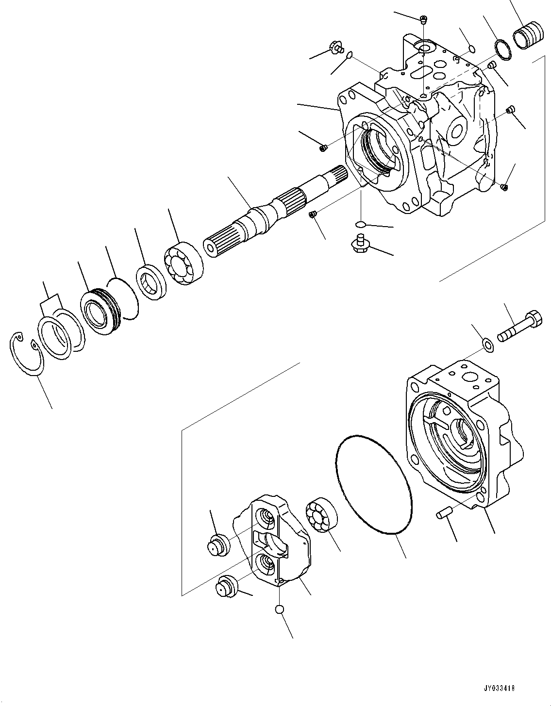 Excavators Komatsu / PC700LC-11 S/N 80013-UP(PC00032U) / Gear Pump, Fan Pump (1/7)(H005001 : H0240-001001)