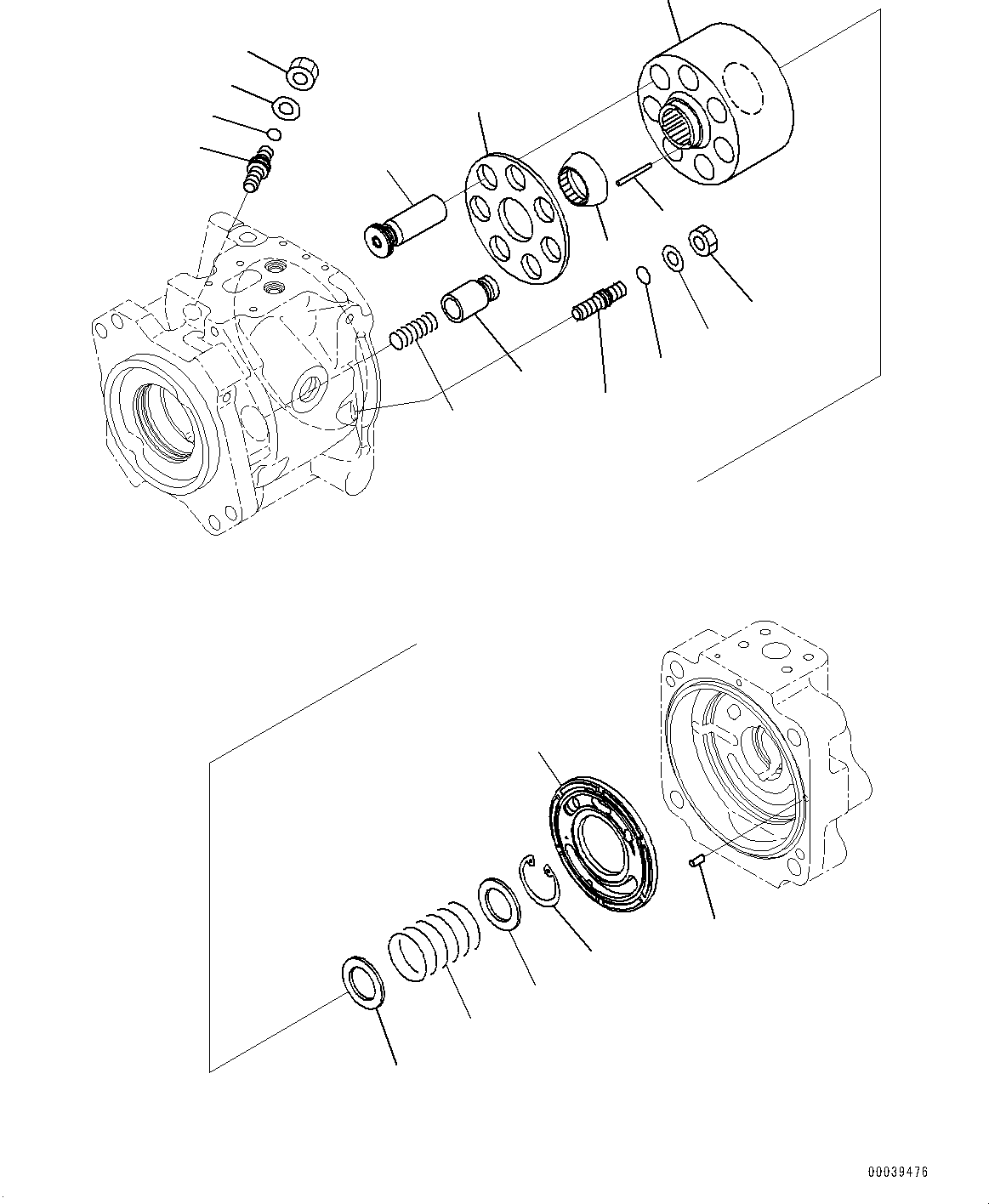 Excavators Komatsu / PC700LC-11 S/N 80013-UP(PC00032U) / Gear Pump, Fan Pump (2/7)(H005002 : H0240-001002)