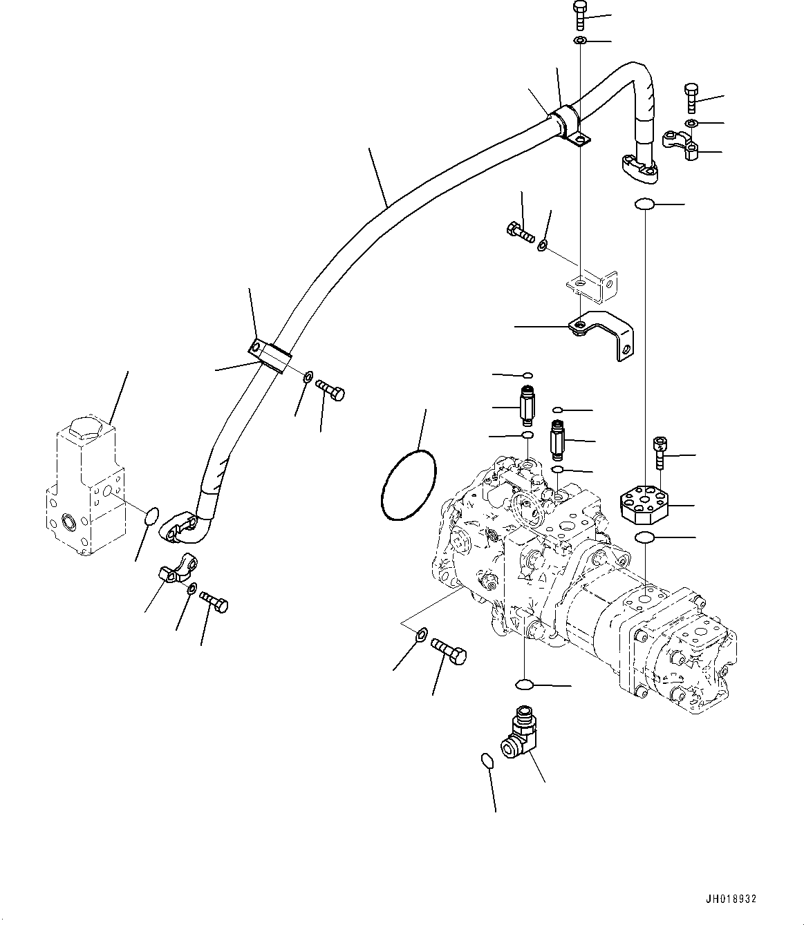 Excavators Komatsu / PC700LC-11 S/N 80013-UP(PC00032U) / Gear Pump, Related Parts(H005008 : H0240-001008)