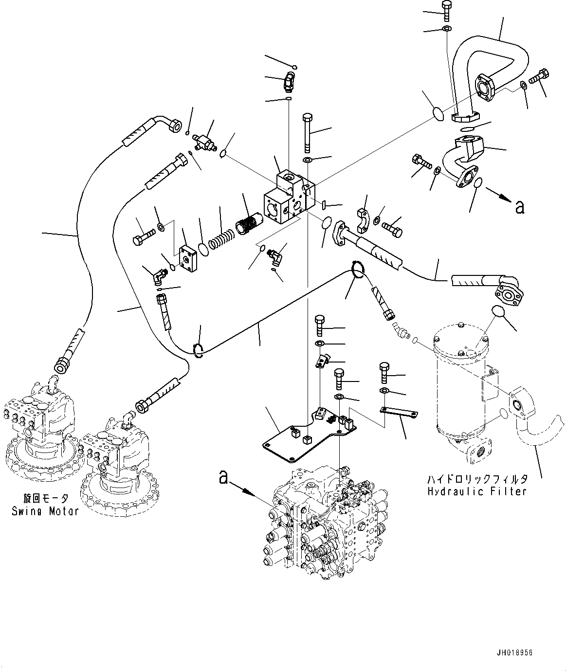 Excavators Komatsu / PC700LC-11 S/N 80013-UP(PC00032U) / Return Piping(H009001 : H0330-001001)