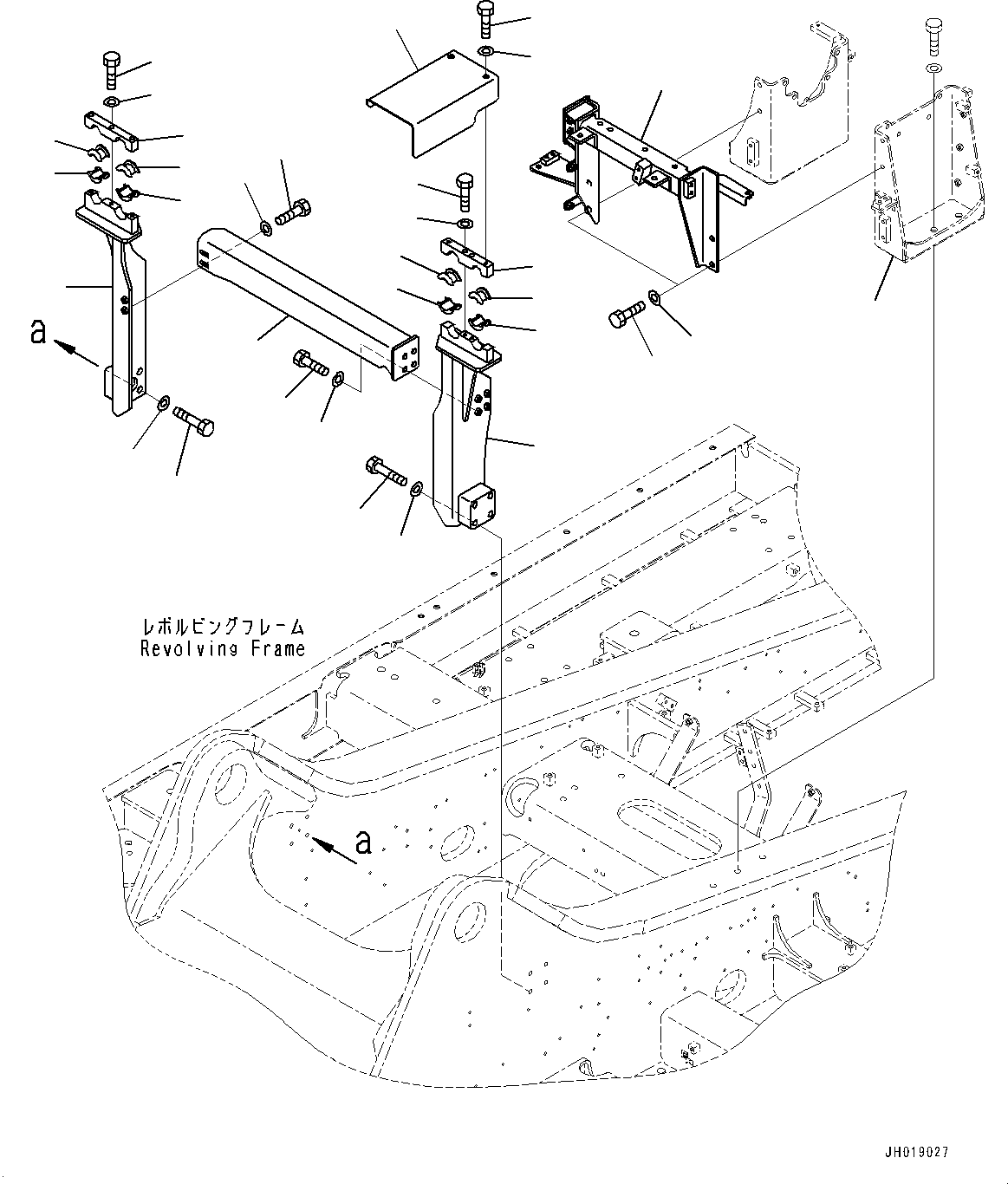 Excavators Komatsu / PC700LC-11 S/N 80013-UP(PC00032U) / Arm and Bucket Piping, Mounting Bucket(H012005 : H1220-001005)