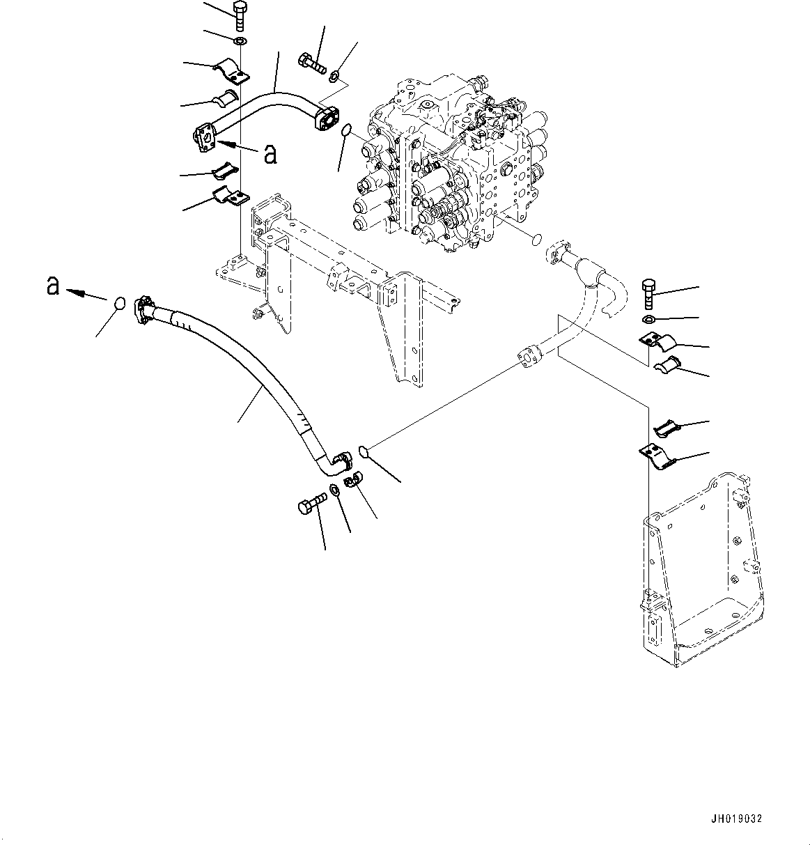 Excavators Komatsu / PC700LC-11 S/N 80013-UP(PC00032U) / Arm and Bucket Piping, Bucket Piping(H012006 : H1220-001006)