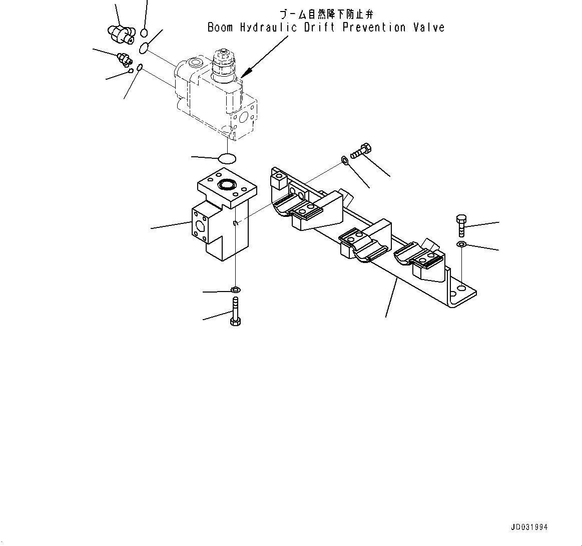 Excavators Komatsu / PC700LC-11 S/N 80013-UP(PC00032U) / Hydraulic Drift Prevention Valve Piping, Related Parts(H014002 : H1240-002002)