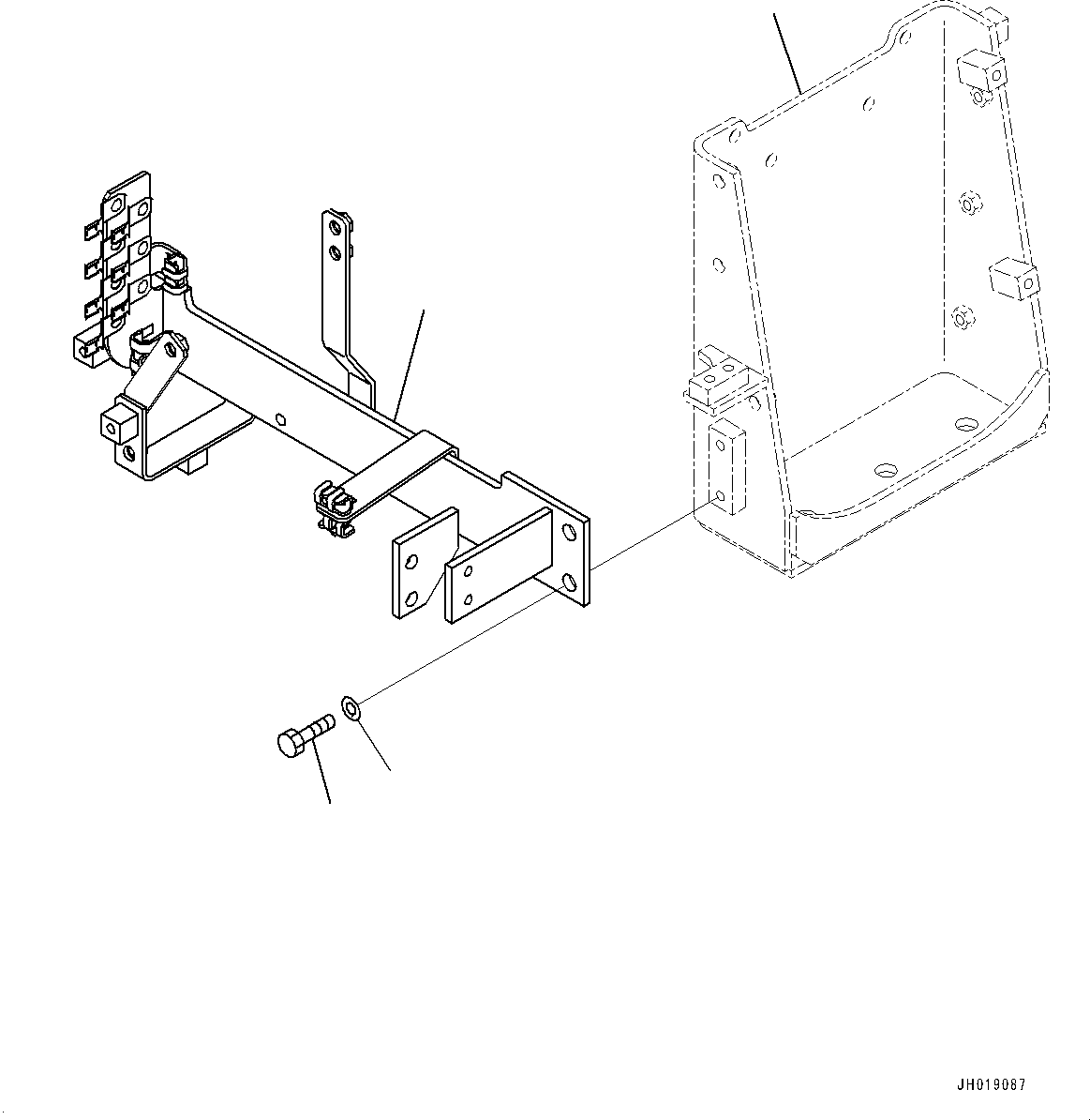Excavators Komatsu / PC700LC-11 S/N 80013-UP(PC00032U) / Solenoid Valve, Mounting Bracket(H021001 : H1831-001001)