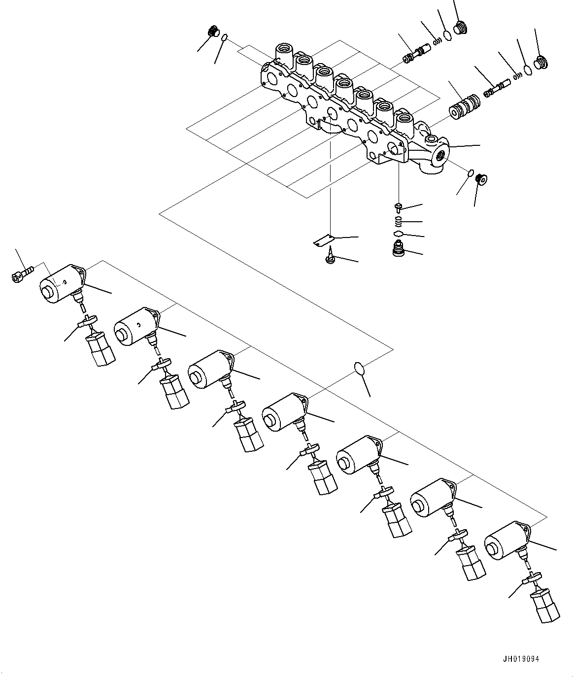 Excavators Komatsu / PC700LC-11 S/N 80013-UP(PC00032U) / Solenoid Valve, Inner Parts (2/2)(H021004 : H1831-001004)
