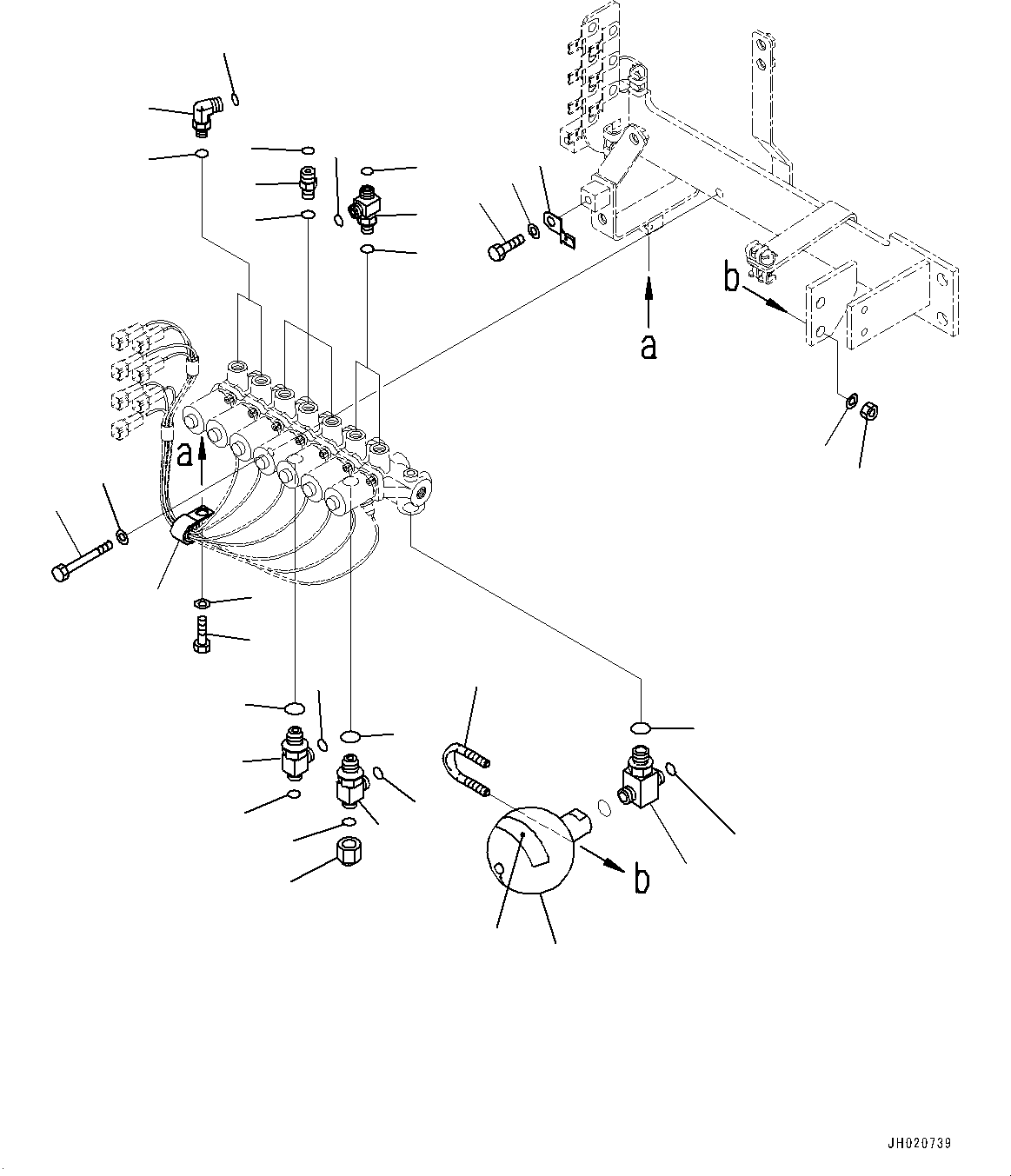 Excavators Komatsu / PC700LC-11 S/N 80013-UP(PC00032U) / Solenoid Valve, Related Parts(H021005 : H1831-001005)