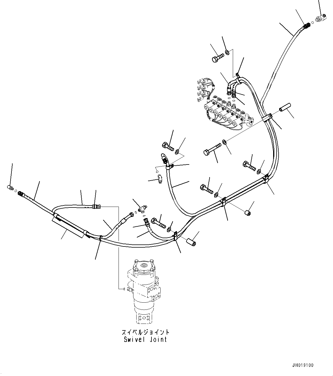 Excavators Komatsu / PC700LC-11 S/N 80013-UP(PC00032U) / Solenoid Valve, Hose and Clamp(H021006 : H1831-001006)