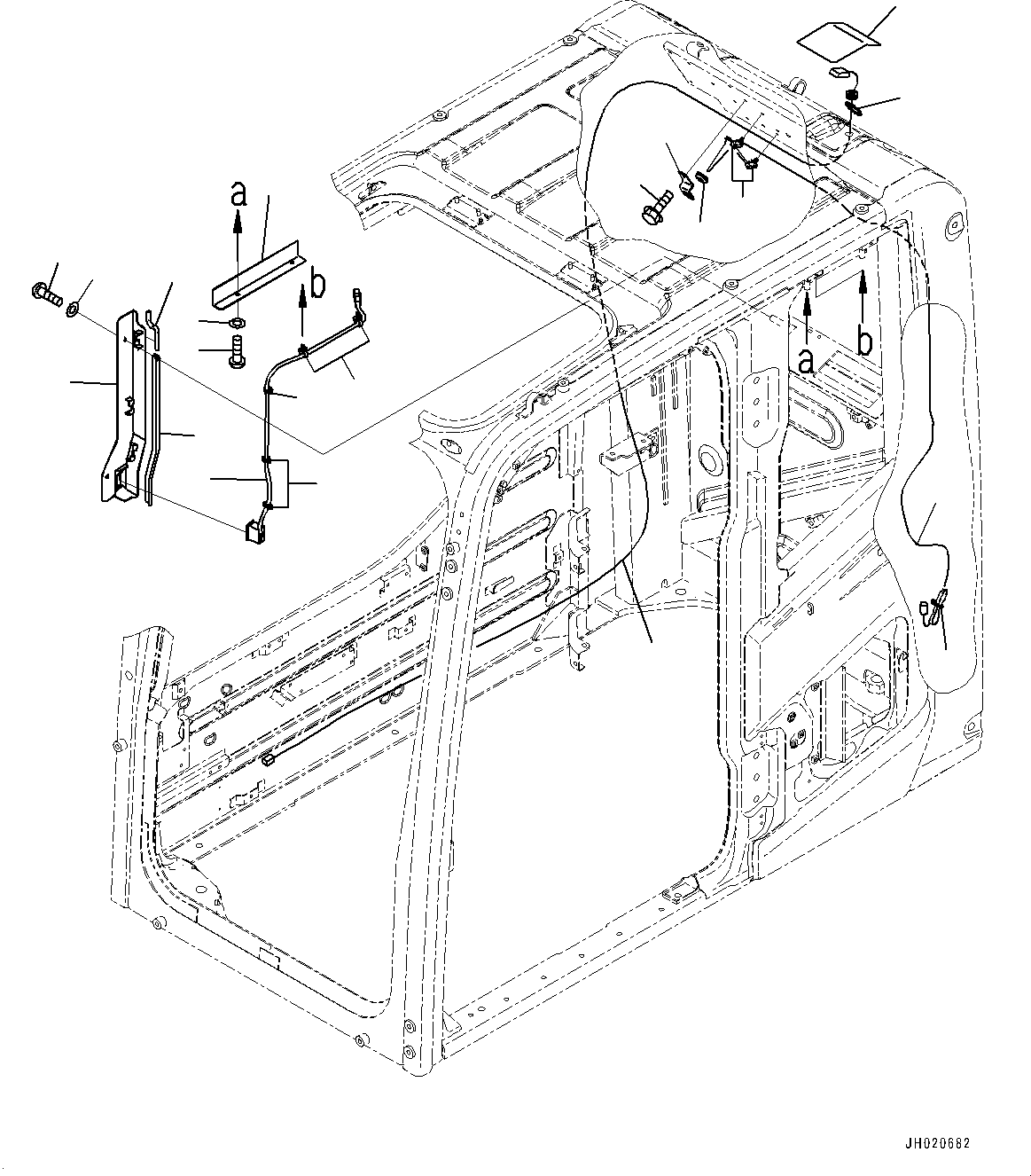 Excavators Komatsu / PC700LC-11 S/N 80013-UP(PC00032U) / Cab, KOMTRAX Antenna(K014013 : K1110-002013)