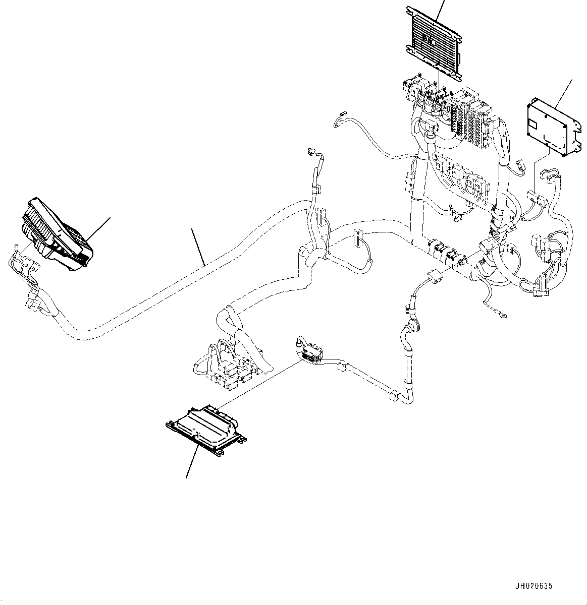 Excavators Komatsu / PC700LC-11 S/N 80013-UP(PC00032U) / Cab, Controller and Monitor(K014030 : K1110-002030)