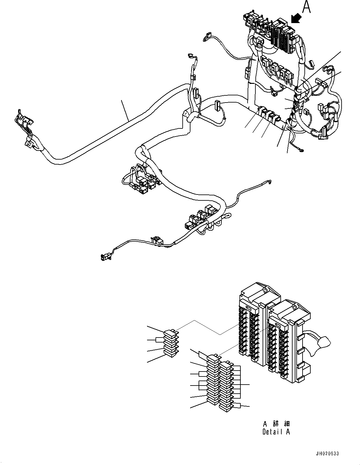 Excavators Komatsu / PC700LC-11 S/N 80013-UP(PC00032U) / Cab, Floor, Wiring Harness(K014037 : K1110-002037)