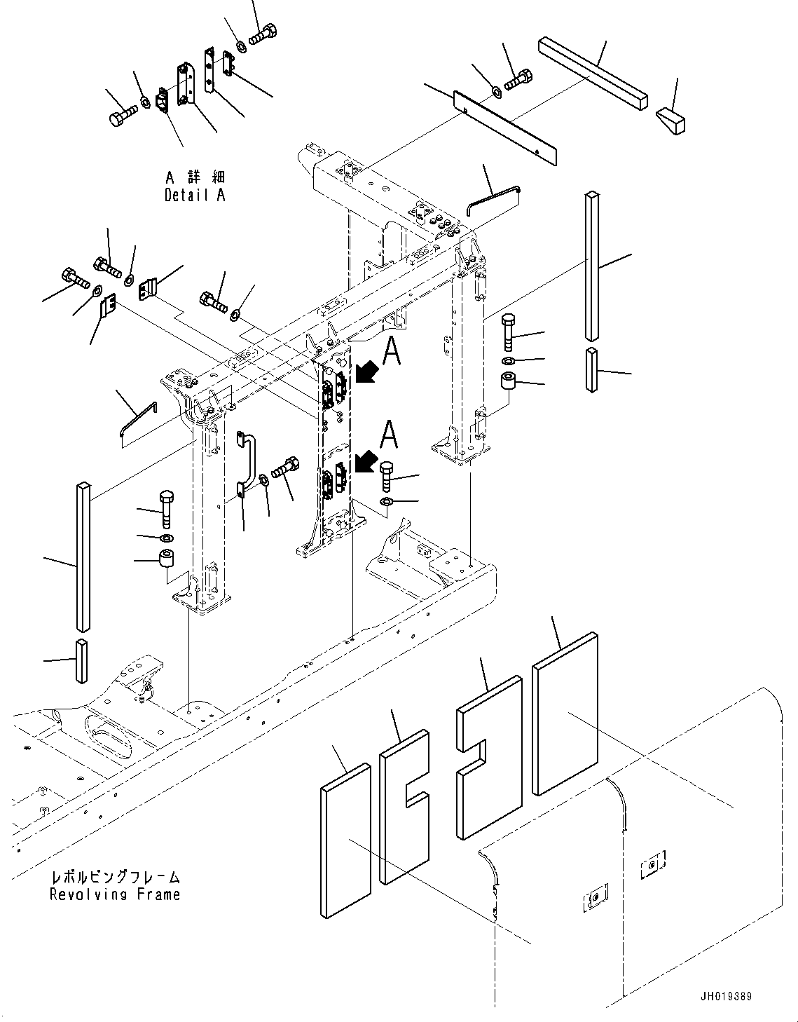 Excavators Komatsu / PC700LC-11 S/N 80013-UP(PC00032U) / Side Cover L.H., Door (2/2)(M003003 : M1130-001003)