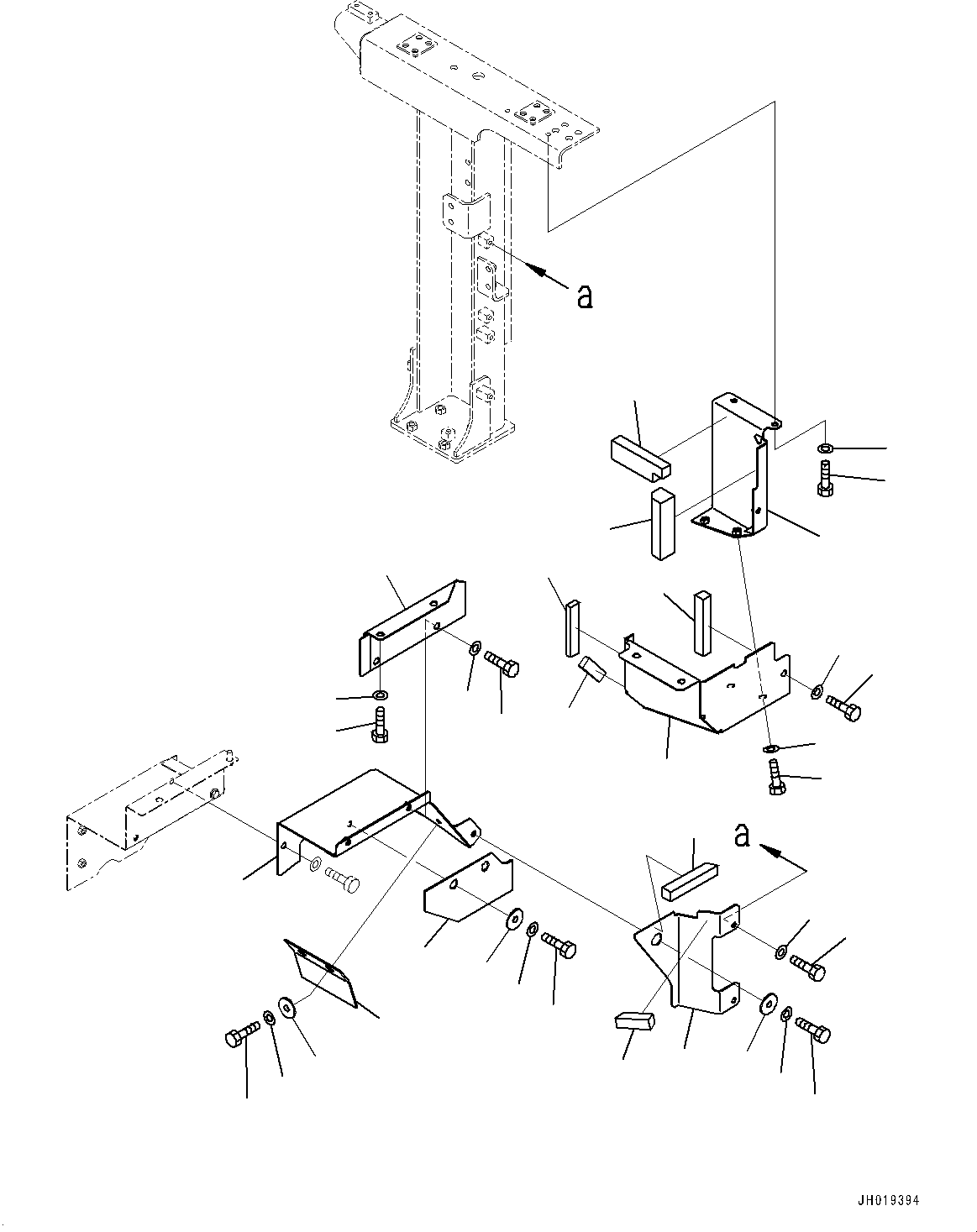 Excavators Komatsu / PC700LC-11 S/N 80013-UP(PC00032U) / Partition, (1/4)(M005001 : M1150-001001)