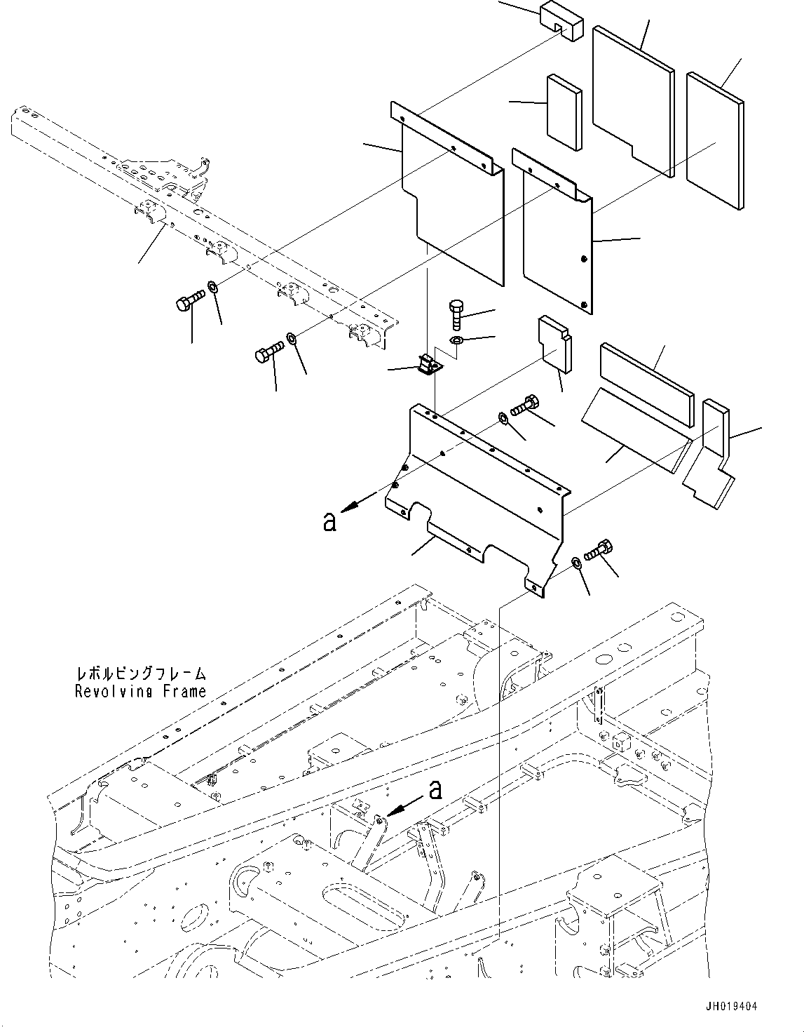 Excavators Komatsu / PC700LC-11 S/N 80013-UP(PC00032U) / Partition, (3/4)(M005003 : M1150-001003)