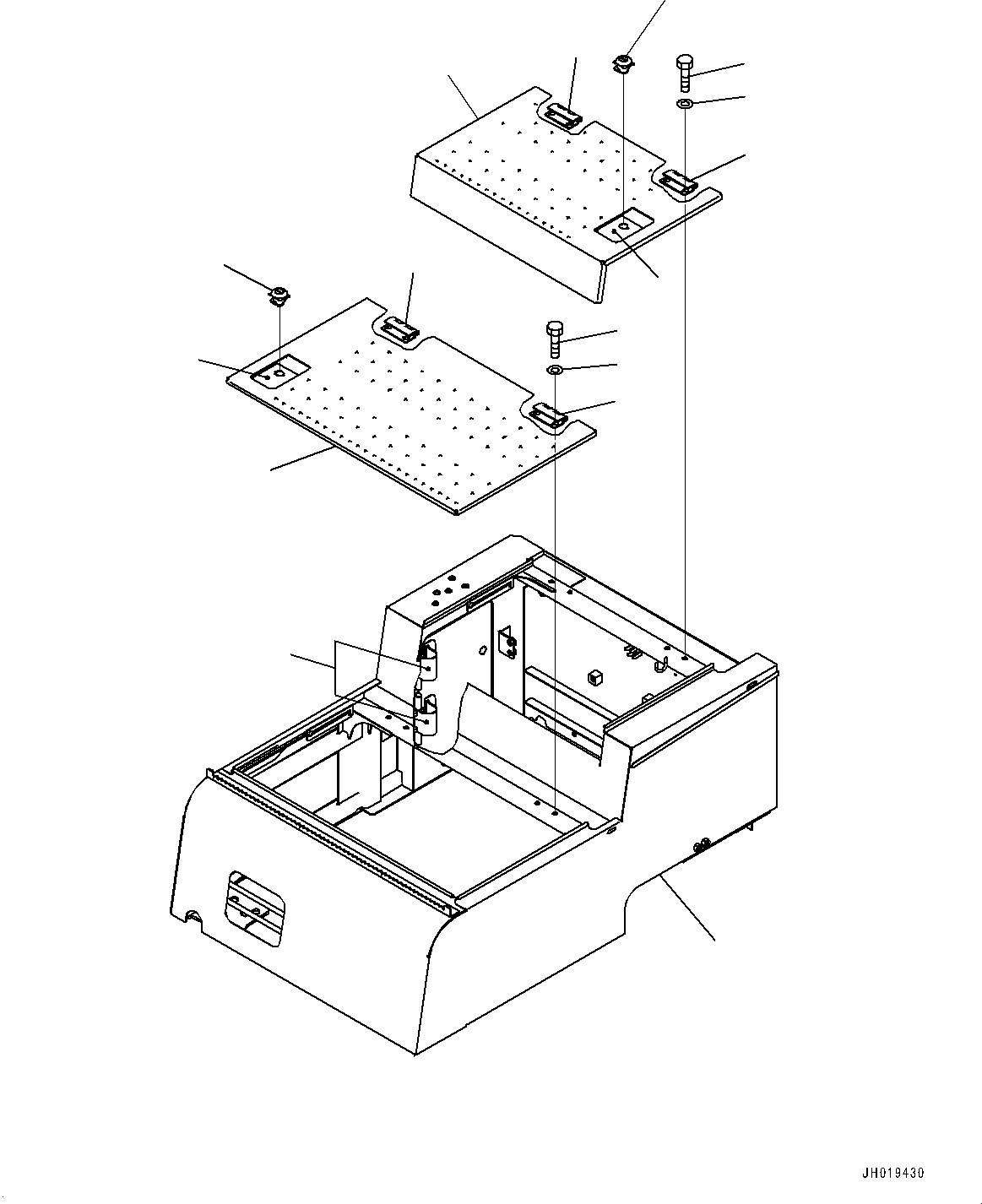 Excavators Komatsu / PC700LC-11 S/N 80013-UP(PC00032U) / Right Side Case, (1/4)(M008001 : M1220-001001)