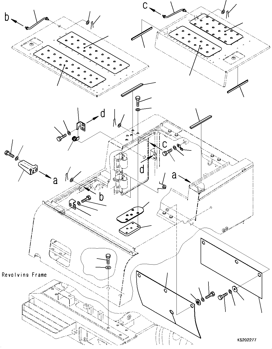 Excavators Komatsu / PC700LC-11 S/N 80013-UP(PC00032U) / Right Side Case, (2/4)(M008002 : M1220-001002)