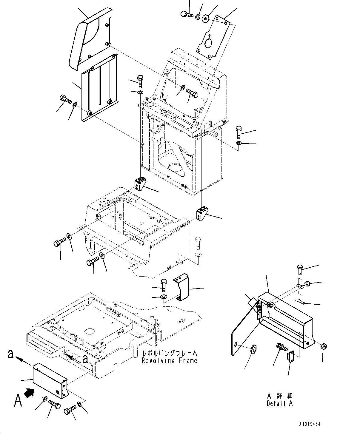 Excavators Komatsu / PC700LC-11 S/N 80013-UP(PC00032U) / Right Side Case, (4/4)(M008004 : M1220-001004)
