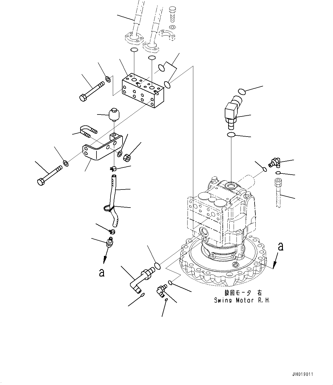 Excavators Komatsu / PC700LC-11 S/N 80013-UP(PC00032U) / Swing Machinery and Motor, Block (1/2)(N002005 : N1210-002005)