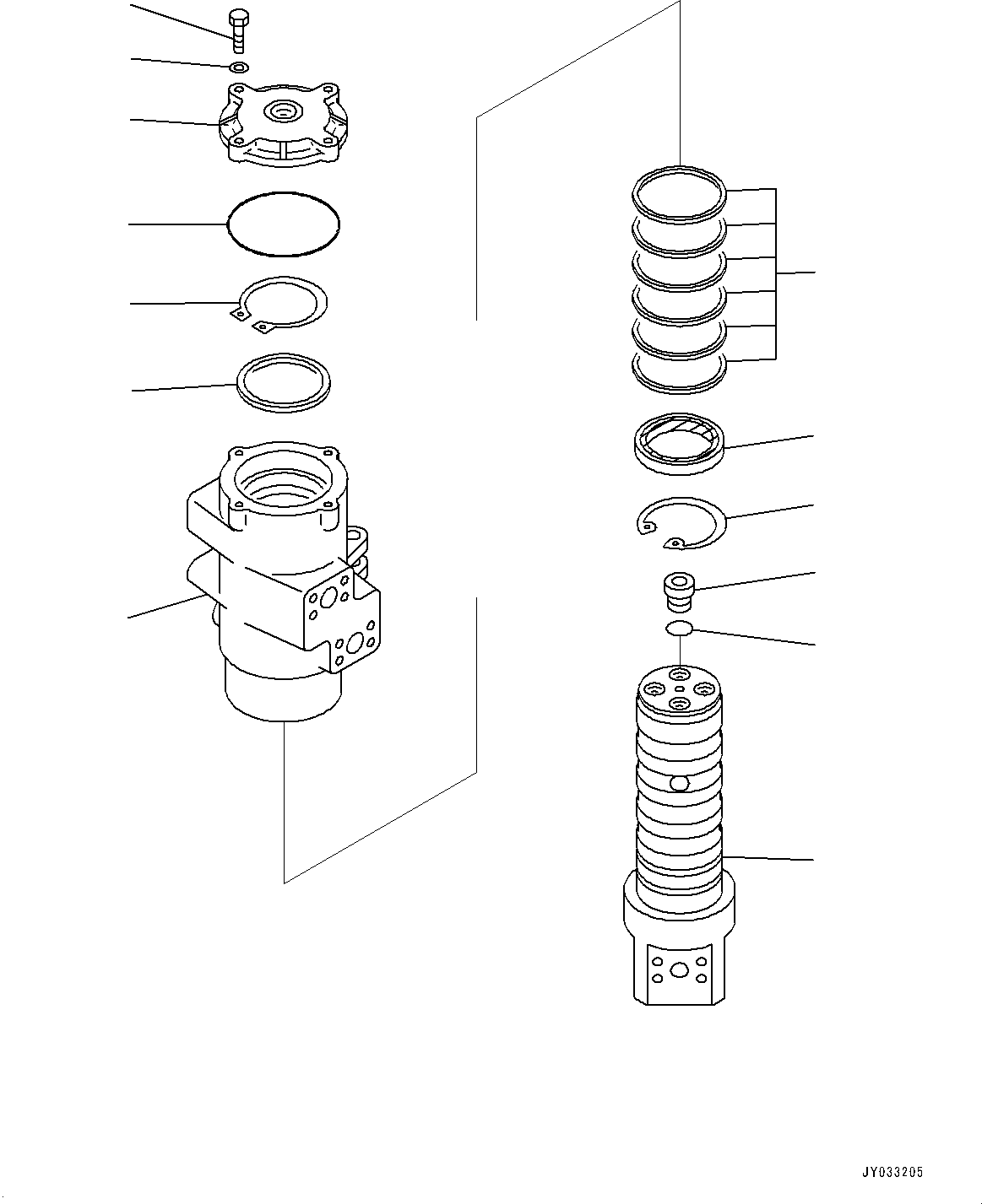 Excavators Komatsu / PC700LC-11 S/N 80013-UP(PC00032U) / Swivel Joint, Inner Parts(N004001 : N1310-001001)
