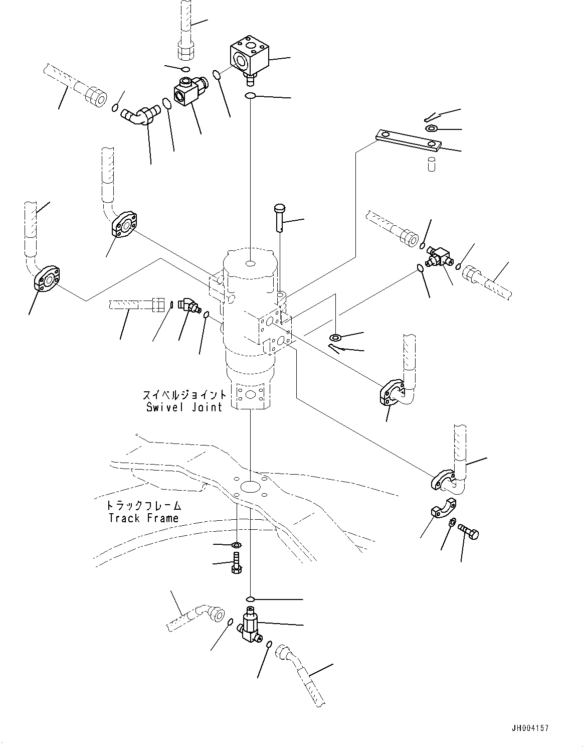 Excavators Komatsu / PC700LC-11 S/N 80013-UP(PC00032U) / Swivel Joint, Related Parts(N004002 : N1310-001002)