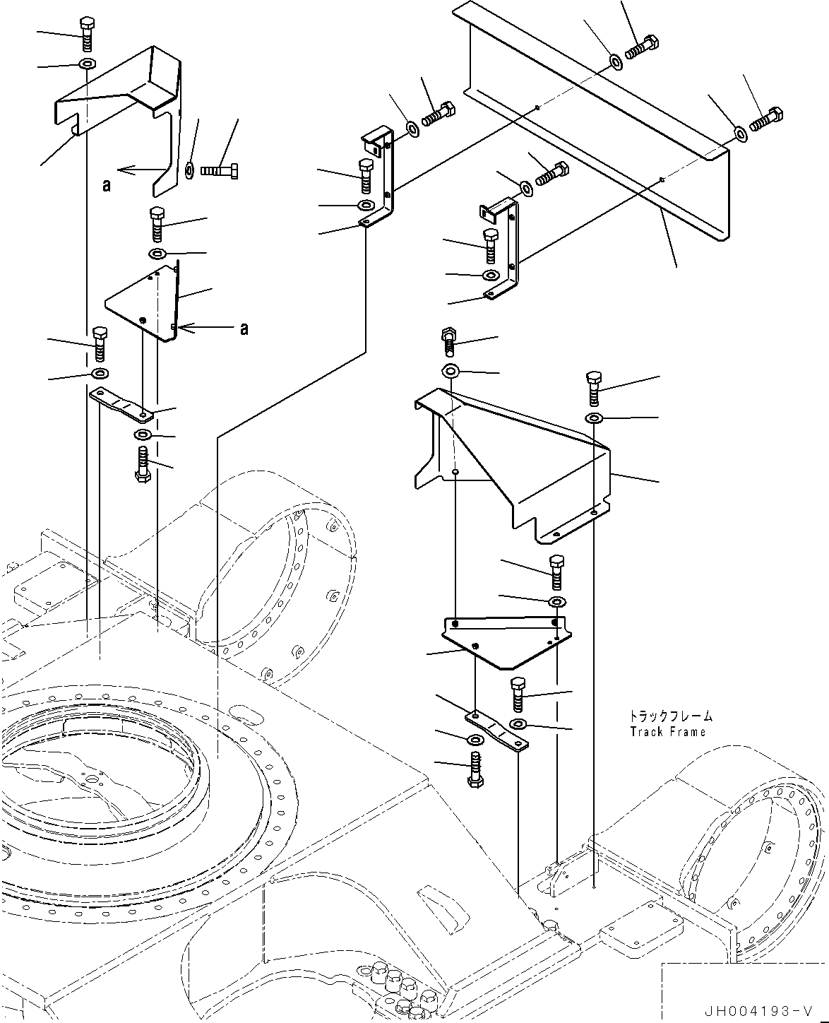 Komatsu parts book diagram for PC700LC-11 S/N 80013-UP: TRAVEL MOTOR COVER