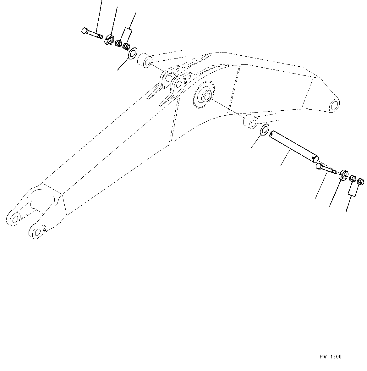 Komatsu parts book diagram for PC700LC-11 S/N 80013-UP: BOOM CYLINDER HEAD PIN