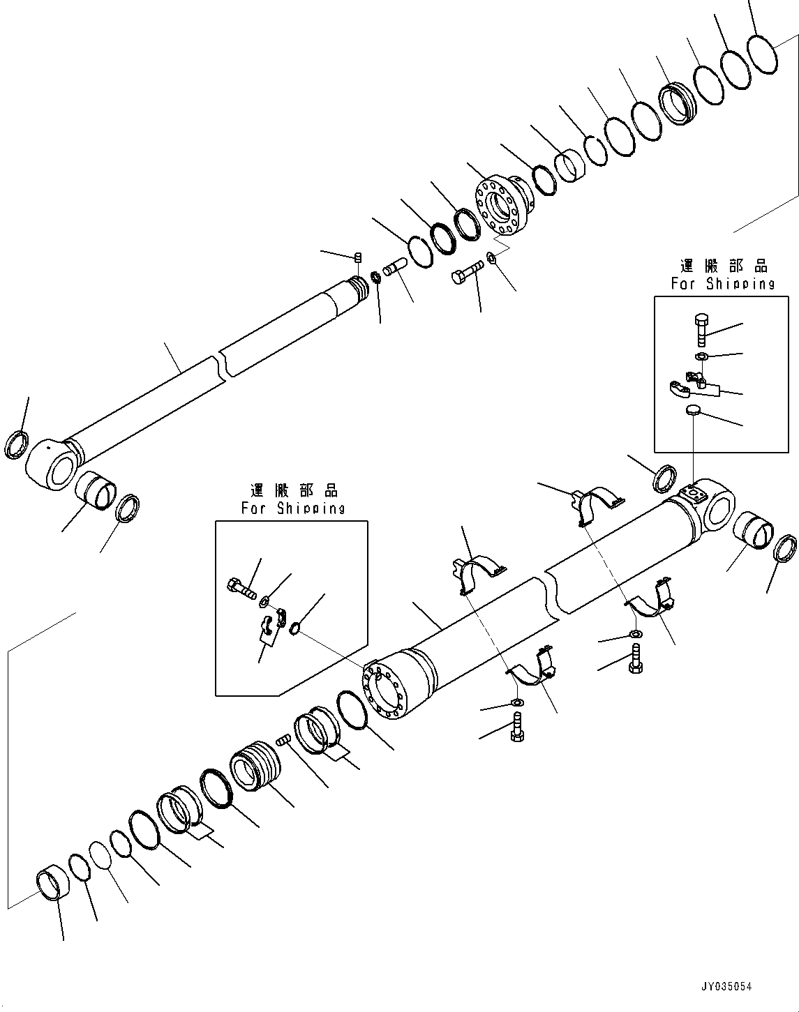Komatsu parts book diagram for PC700LC-11 S/N 80013-UP: ARM CYLINDER, WITH BOOM AND ARM ANTI-DROP VALVE, BOOM ANTI-DROP VALVE