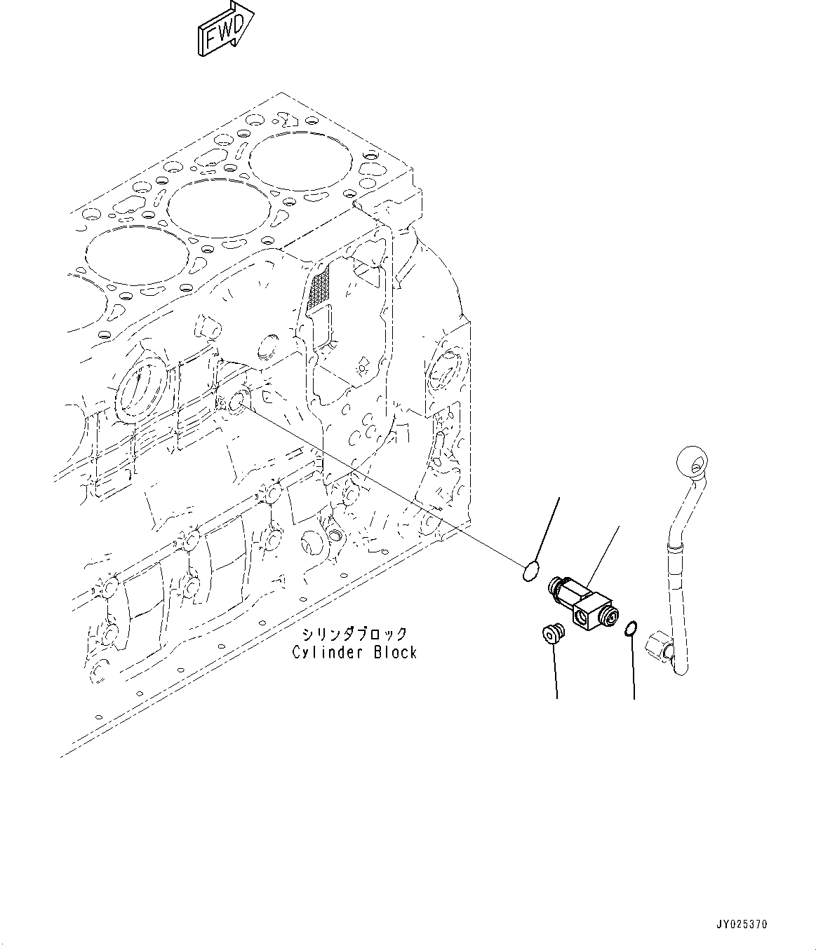 Engines Komatsu / SAA6D107E-3C S/N 22173774-UP (For PC210LCI-11)(PC00037U) / Coolant Piping(A017001 : AHE10-001001)
