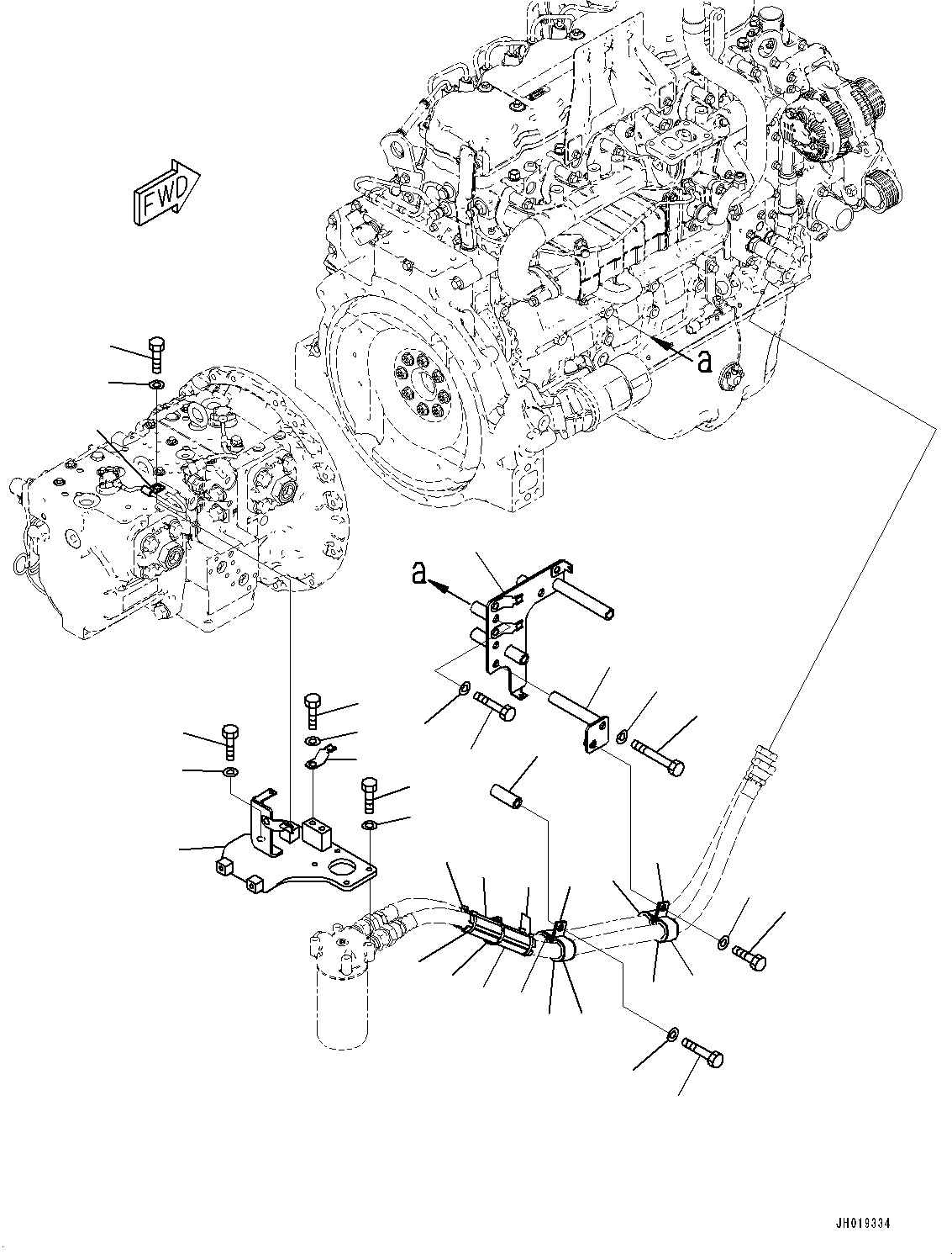 Engines Komatsu / SAA6D107E-3C S/N 22173774-UP (For PC210LCI-11)(PC00037U) / Filter Remote Related Parts(A023001 : A3110-001001)