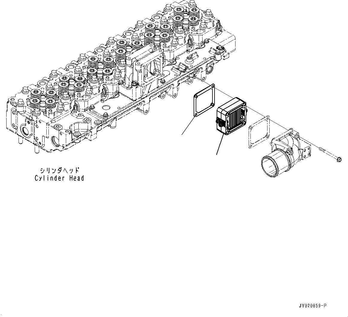 Engines Komatsu / SAA6D114E-3F S/N 26866736-UP (For PC300-8M0/PC350LC-8M0)(PC00038U) / Air Intake Heater(A008001 : AAH00-001001)