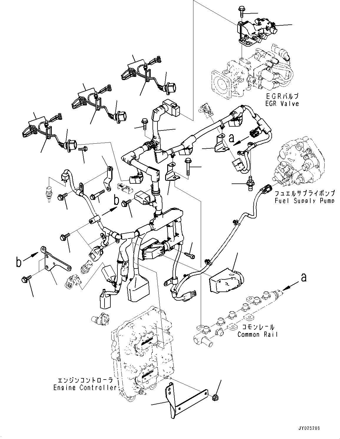 Engines Komatsu / SAA6D107E-3K S/N 26664537-UP (For PC228US-11/PC238USLC-11)(PC00046U) / Wiring Harness(F004001 : AWR00-001001)