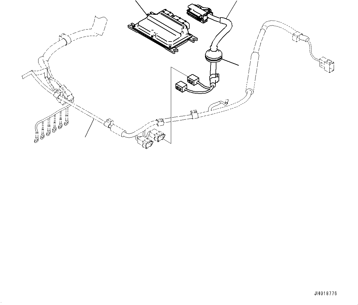 Excavators Komatsu / PC290LC-11E0 S/N K75001-UP(PC00061U) / Komvision, Controller(E015003 : E0450-003003)