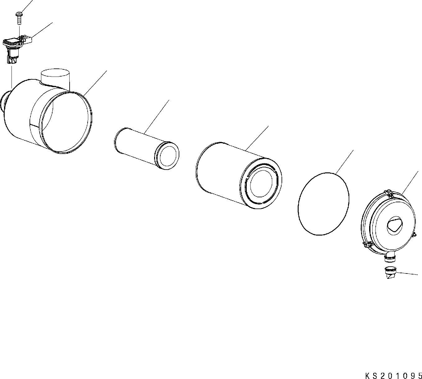 Excavators Komatsu / PC360LC-11E0 S/N K75001-UP(PC00066U) / Air Intake Connector, Air Cleaner(B002001 : B0200-001001)