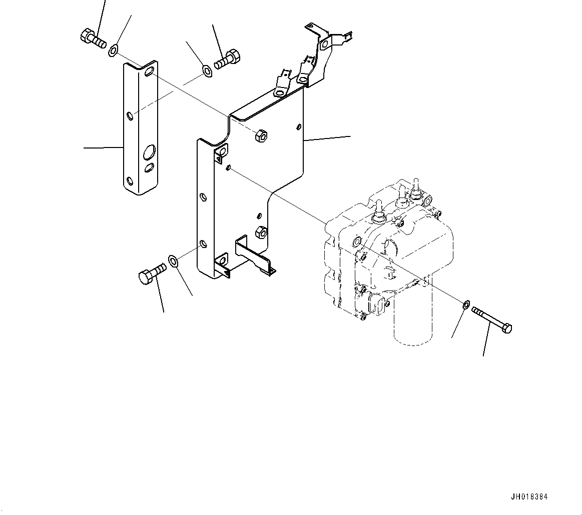 Komatsu parts book diagram for HB365LC-3E0 S/N K75001-UP: DEF PIPING, SUPPLY MODULE MOUNTING