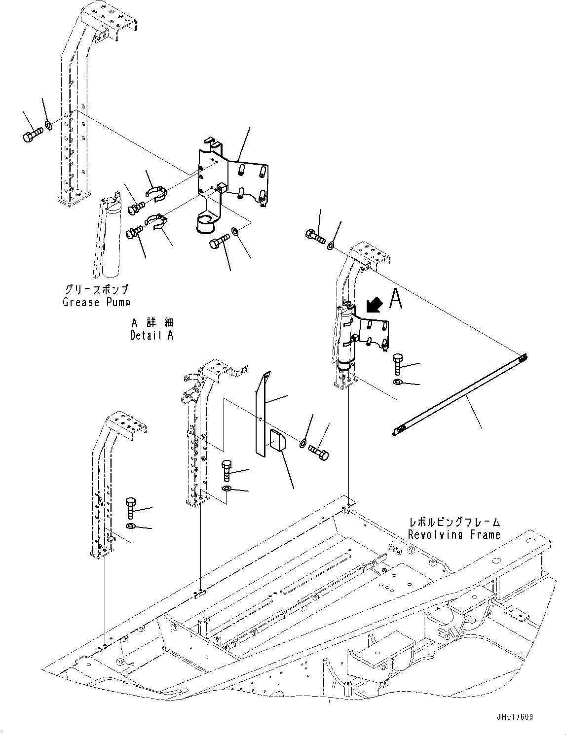 Komatsu parts book diagram for HB365LC-3E0 S/N K75001-UP: SIDE COVER R.H., (2/2)