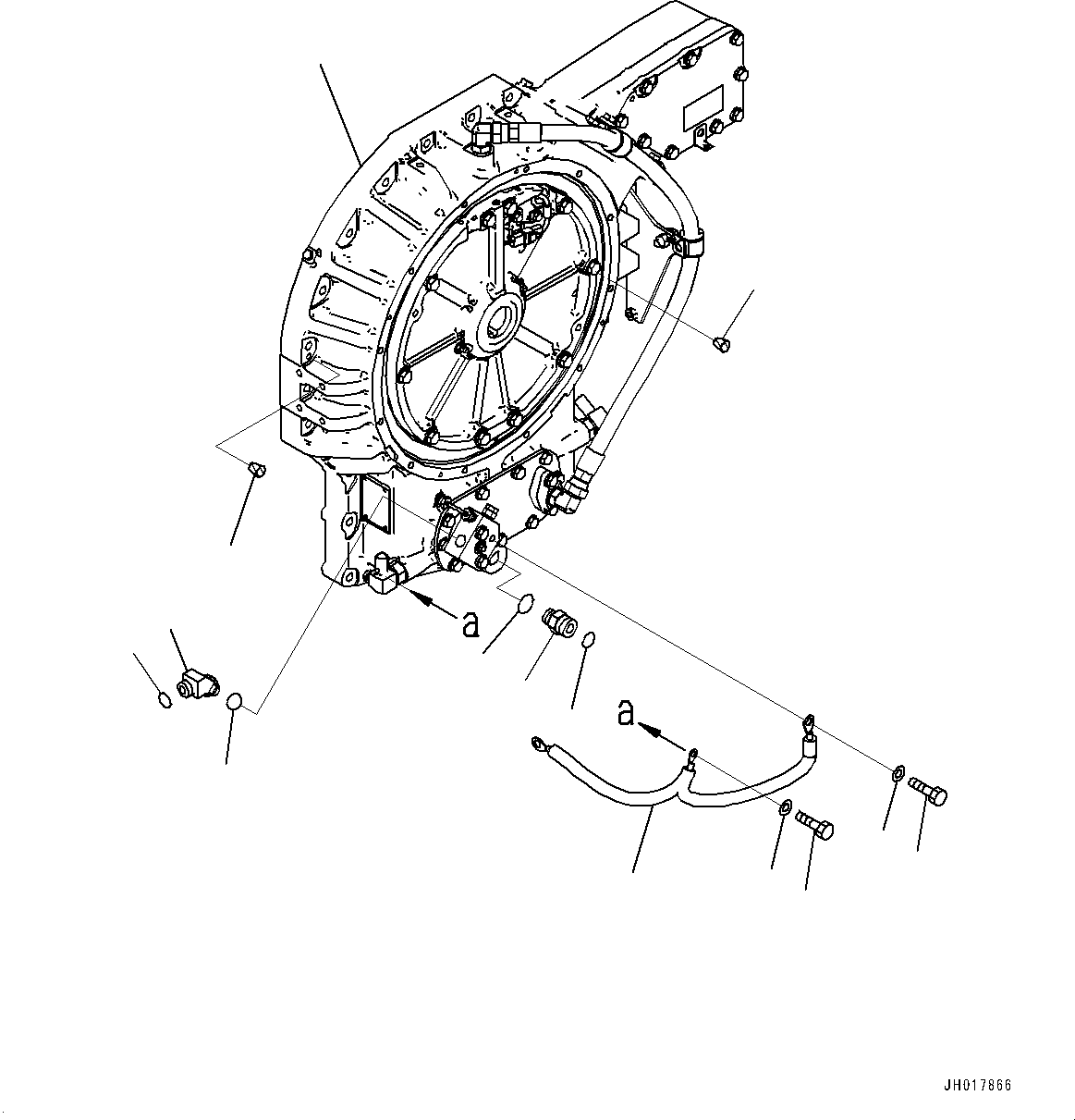 Excavators Komatsu / HB365NLC-3E0 S/N K75001-UP(PC00076U) / Engine Related Parts, Motor-Generator(B002001 : B0000-002001)