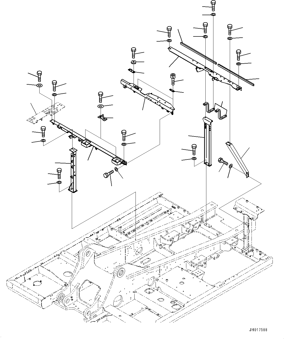 Excavators Komatsu / HB365NLC-3E0 S/N K75001-UP(PC00076U) / Frame(M002001 : M1120-001001)