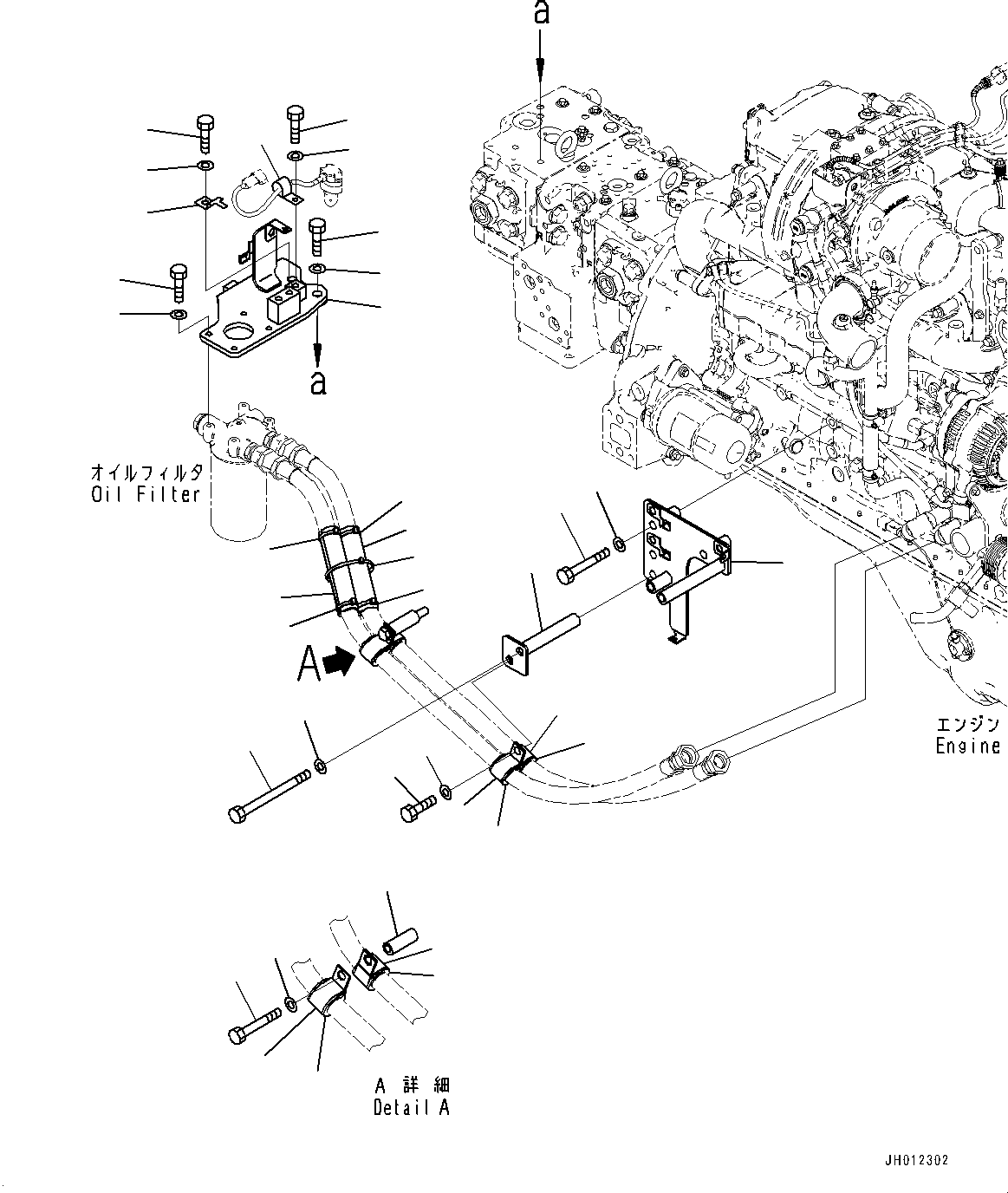 Excavators Komatsu / PC210LC-11E0 S/N K75001-UP(PC00078U) / Engine Related Parts, Filter Remote Related Parts(B001002 : B0000-001002)