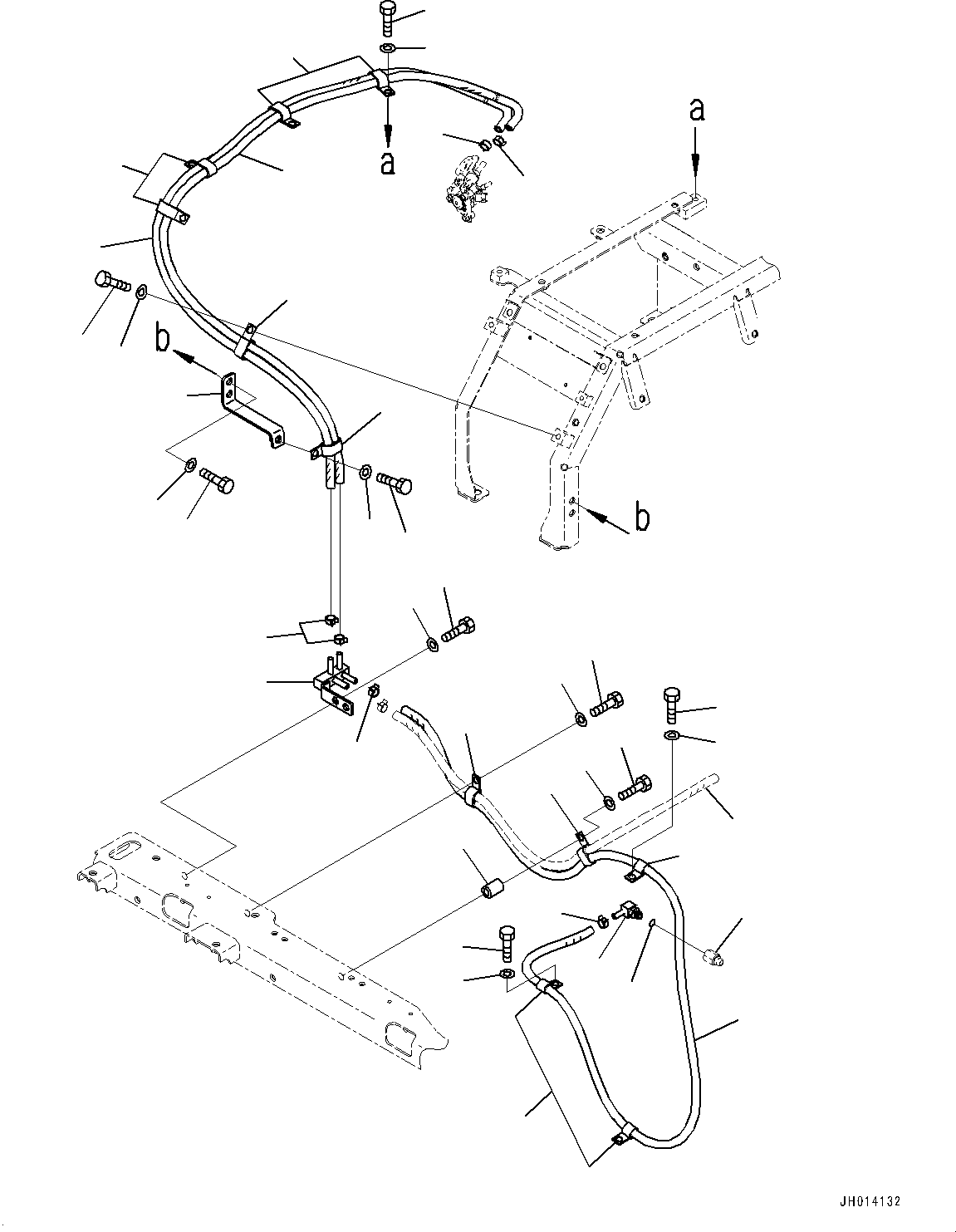Excavators Komatsu / PC210LC-11E0 S/N K75001-UP(PC00078U) / DEF Piping, Dosing Module Coolant Hose(D004001 : D0510-001001)