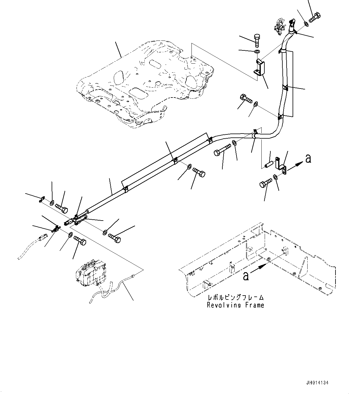 Excavators Komatsu / PC210LC-11E0 S/N K75001-UP(PC00078U) / DEF Piping, DEF Pressure Hose(D004003 : D0510-001003)
