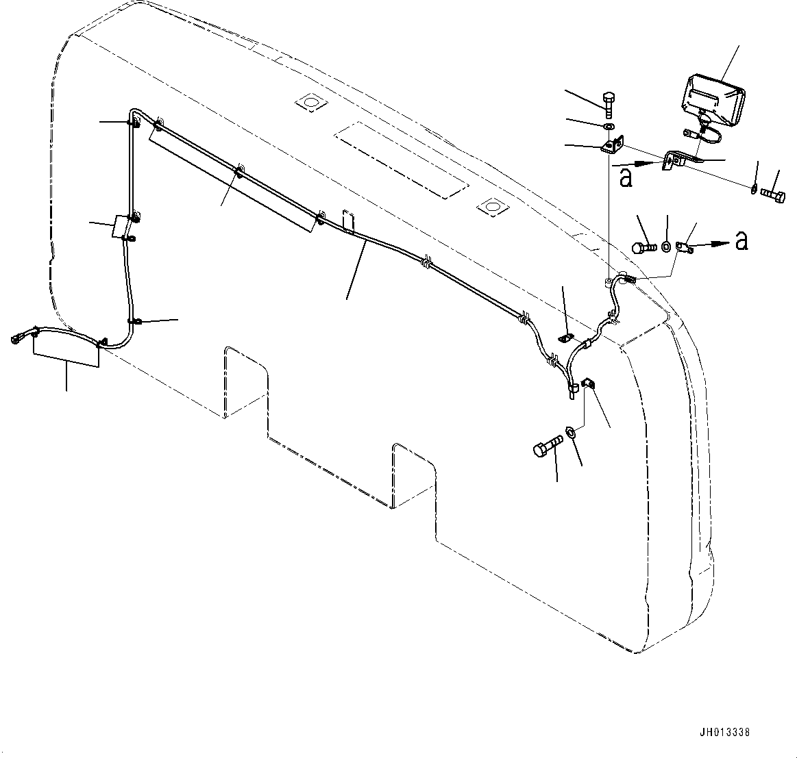 Excavators Komatsu / PC210LC-11E0 S/N K75001-UP(PC00078U) / Additional Rear Working Lamp(E011001 : E0320-002001)