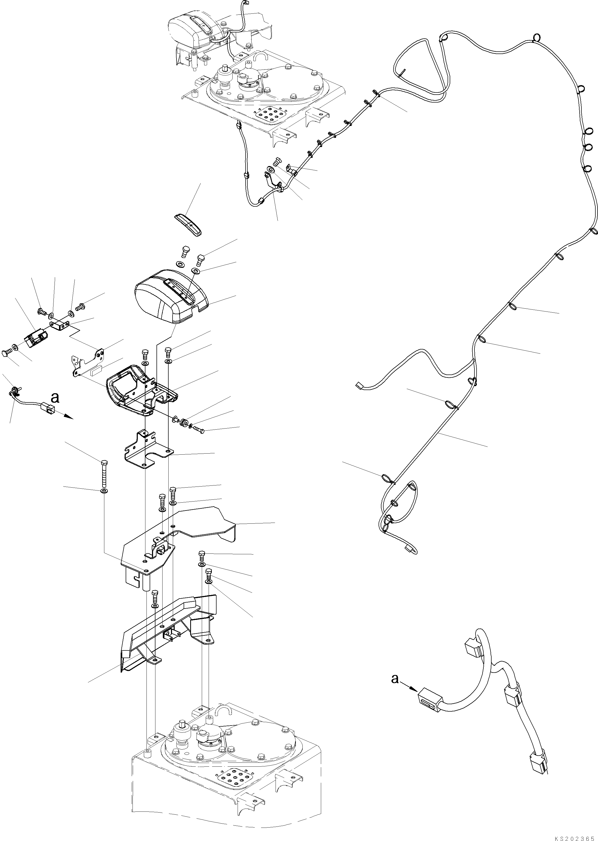 Excavators Komatsu / PC210LC-11E0 S/N K75001-UP(PC00078U) / Rearview Camera, KVR Side Camera(E018001 : E0450-002001)